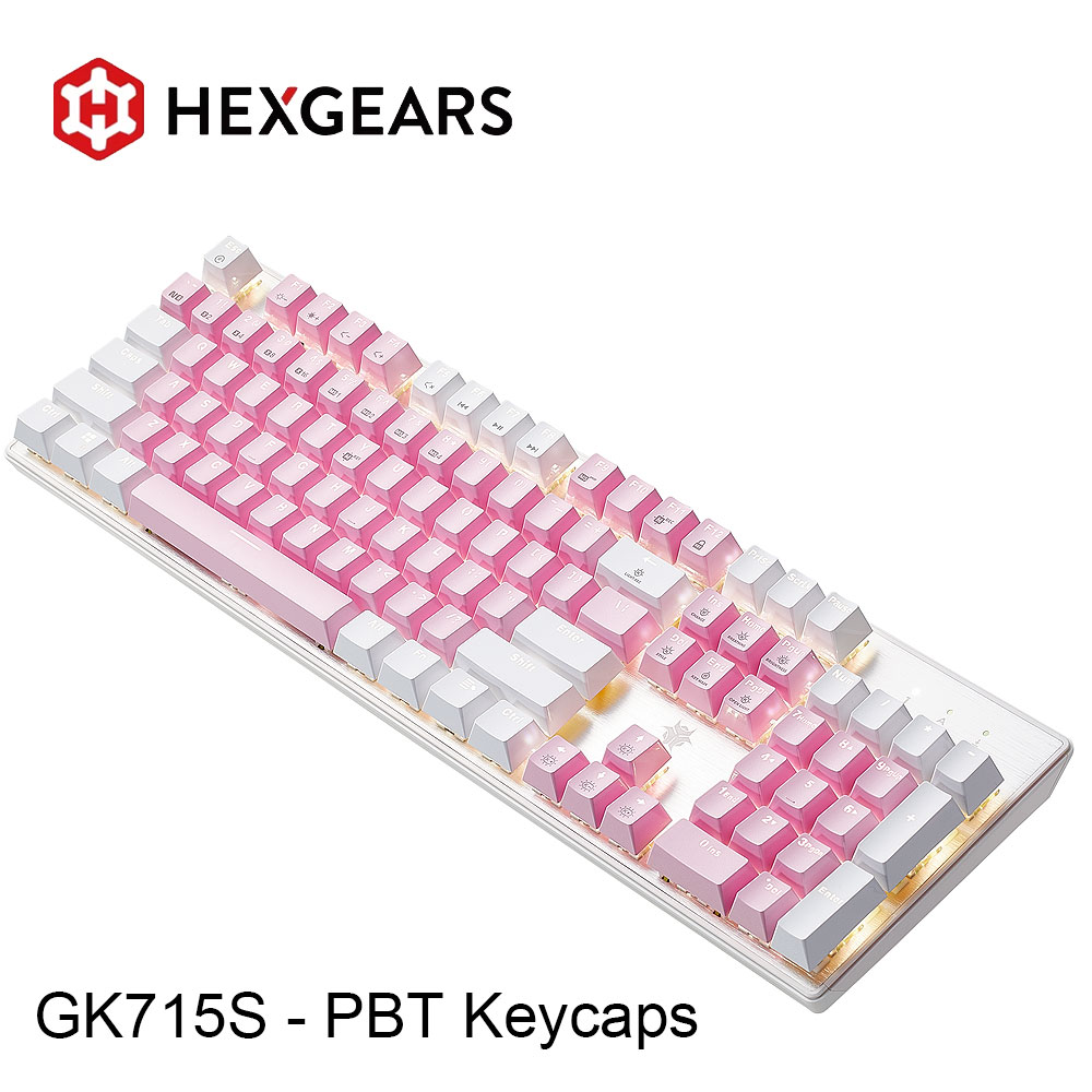 Pc Gaming Pink - HEXGEARS GK715S メカニカルキーボード 104key PBT キーキャップ