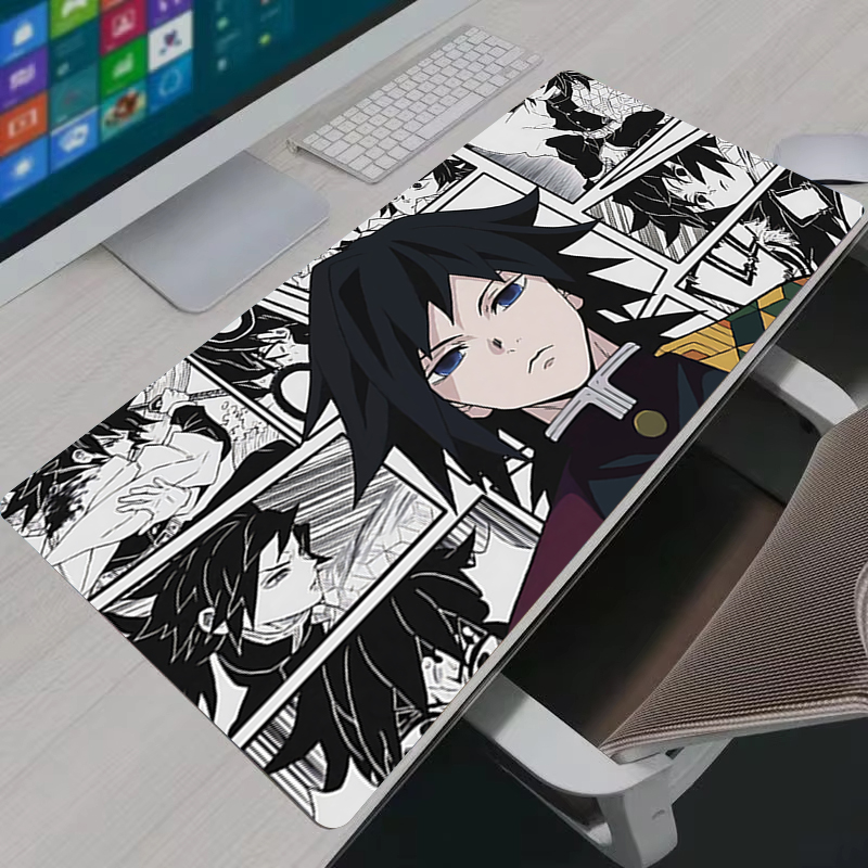 Pc Gaming Lounge - マウスパッド XXL ゲーマーアニメ大型 PC キャビネットゴムカーペットトミオカギユデスクマットコンピュータゲームアクセサリーブラックマウスパッド