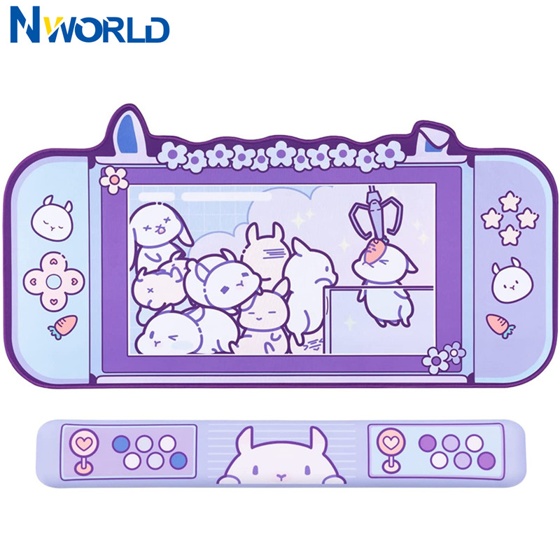 Pc Gaming Pink - 大型Kawaii-ゲーム用マウスパッド,かわいいピンク,紫,砂,滑り止め,デスクトップおよびラップトップ用アクセサリー