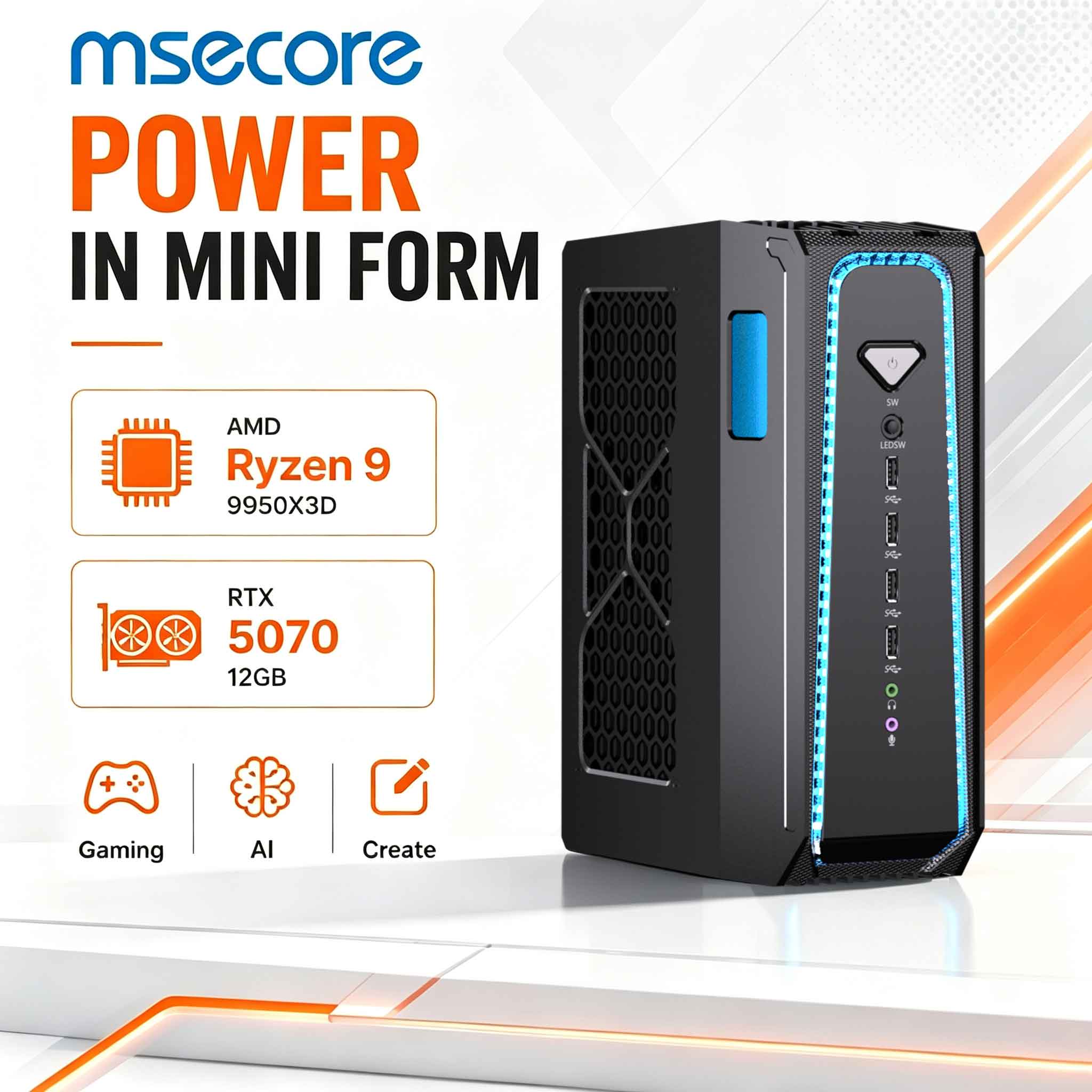 MSECORE 液冷ゲーミングPC AMD Ryzen 9  - Pc Gaming Liquid のレビューと価格