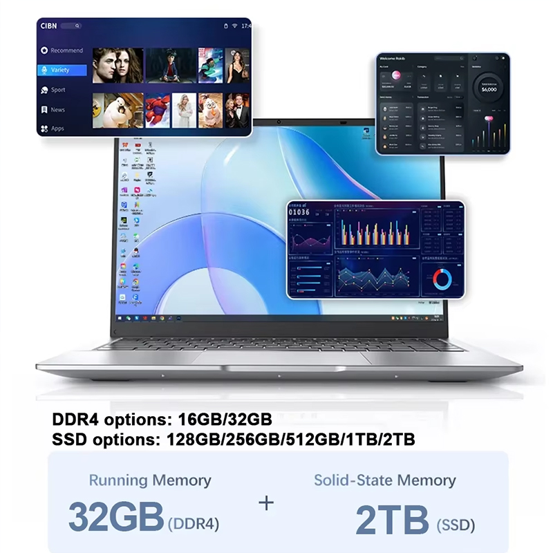 新型超薄型ノートパソコン 14.1インチ 16GB RAM  - Pc Gaming Intel のレビューと価格
