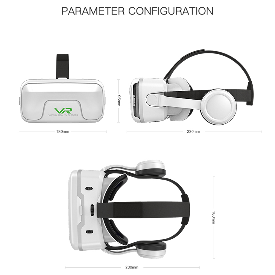 VR Shinecon 10.0 ヘルメット 3D メガネ仮 - Vr Headset Pc のレビューと価格