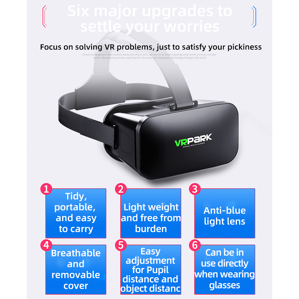 仮想現実ヘルメット VR メガネ 3D ヘッドセット電話レン - Vr Headset Pc のレビューと価格