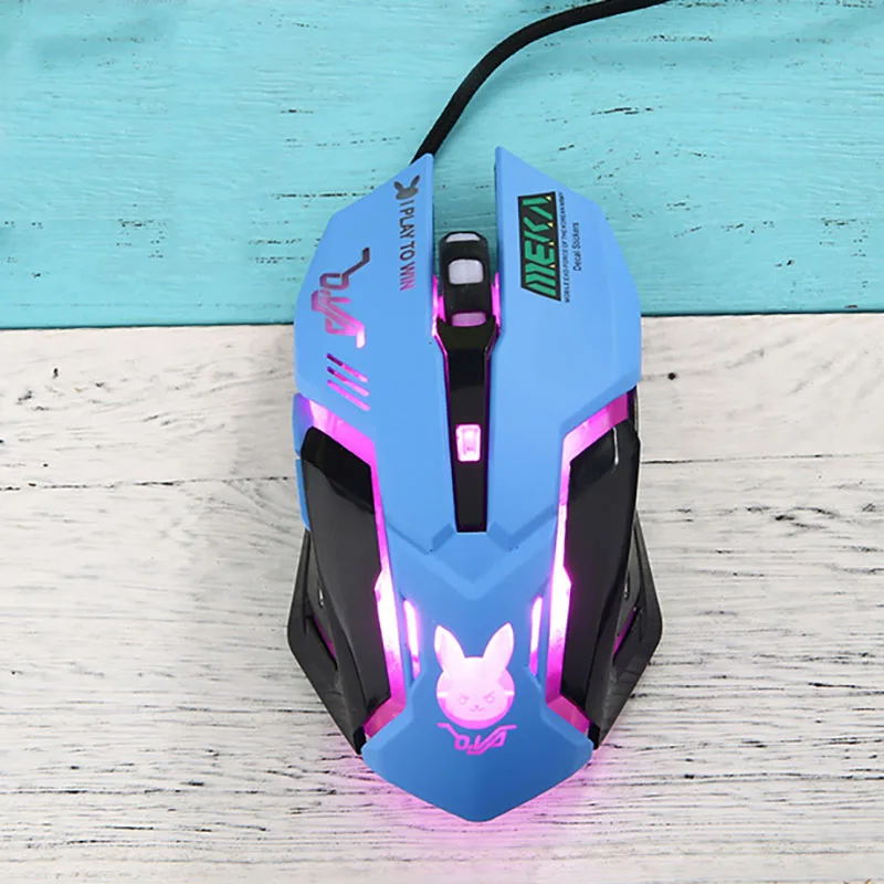 OW 6ボタン ブリージングLEDバックライト ゲーミングマ - Pc Gaming Pink のレビューと価格
