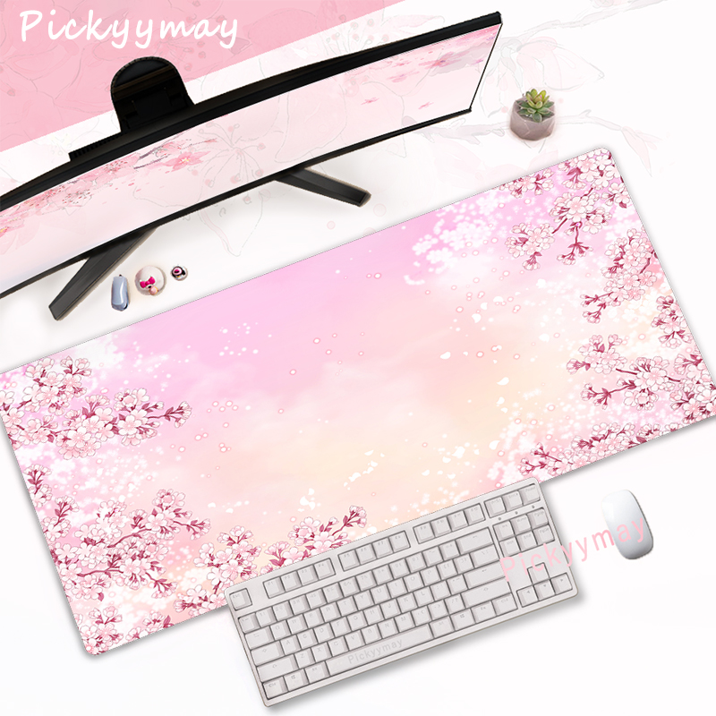 CIFBUY ピンク桜ゲーミングマウスパッド大型拡張デスクマ - Pc Gaming Pink のレビューと価格